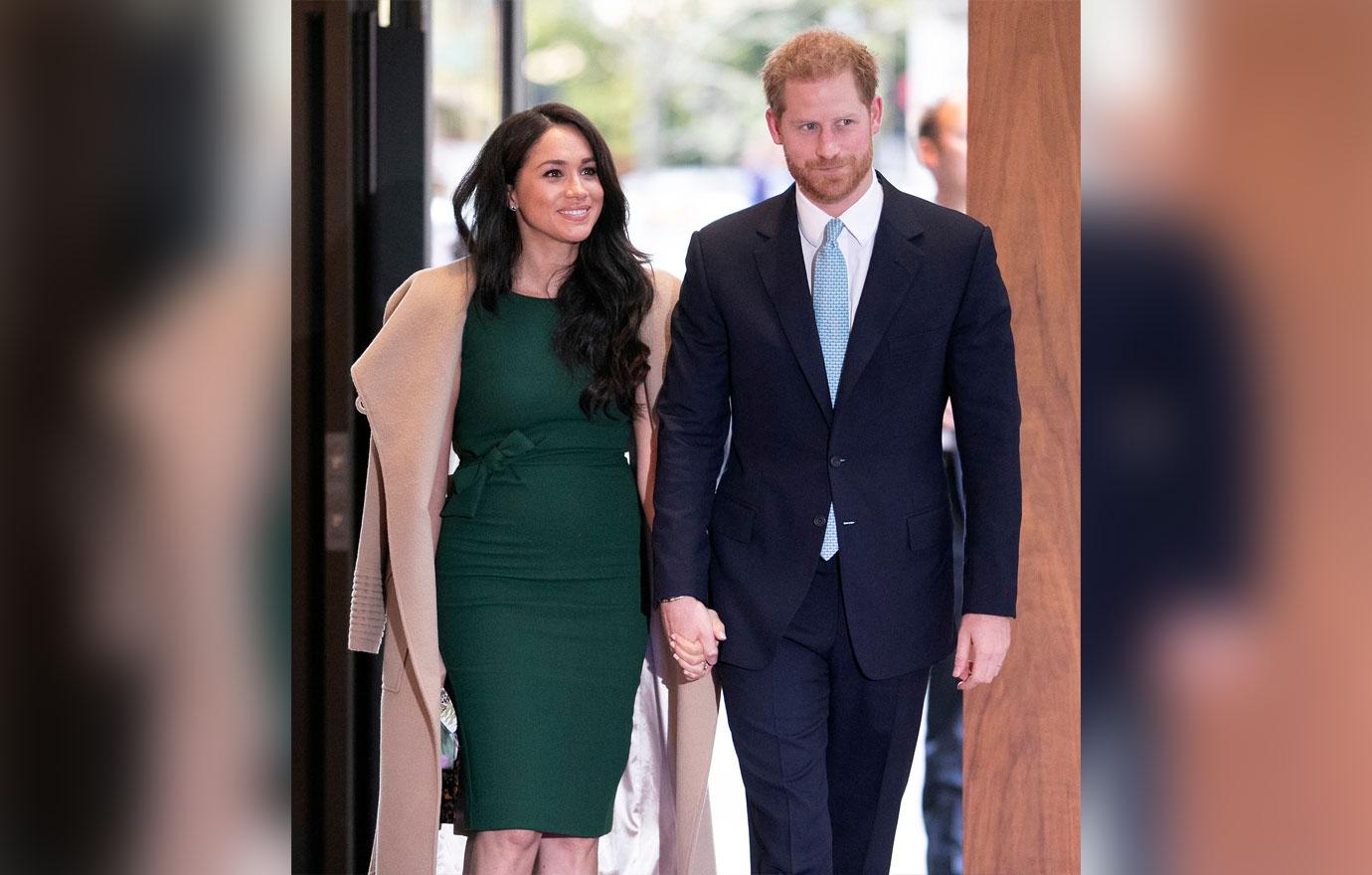 Meghan Markle Green Dress Prince Harry Archie Thanksgiving