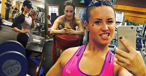 Demi lovato addicted to working out