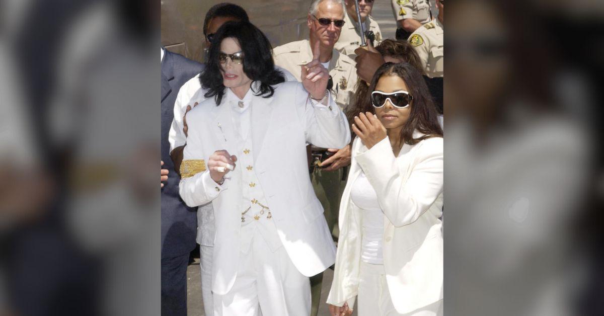 Photo of Michael Jackson and Janet Jackson