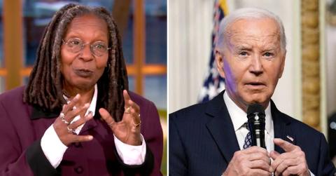 Composite photo of Whoopi Goldberg and Joe Biden