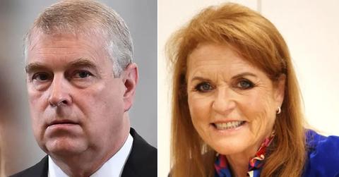 Split photo of Prince Andrew and Sarah Ferguson.