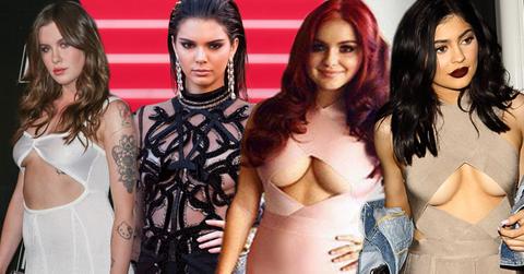 sexy celeb underboob