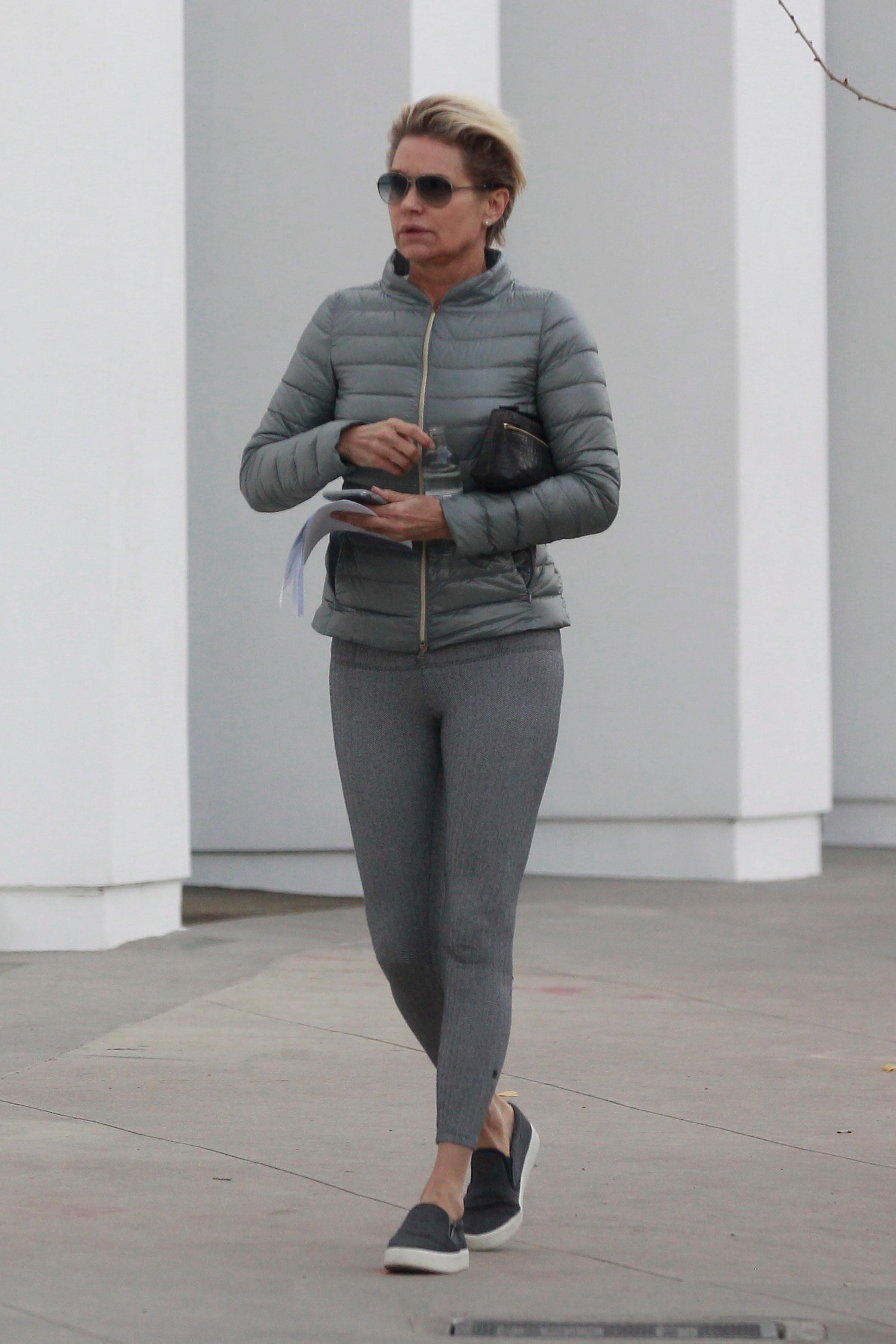 EXCLUSIVE: Yolanda Foster seen shopping for furniture at RH Modern in Los Angeles, CA.