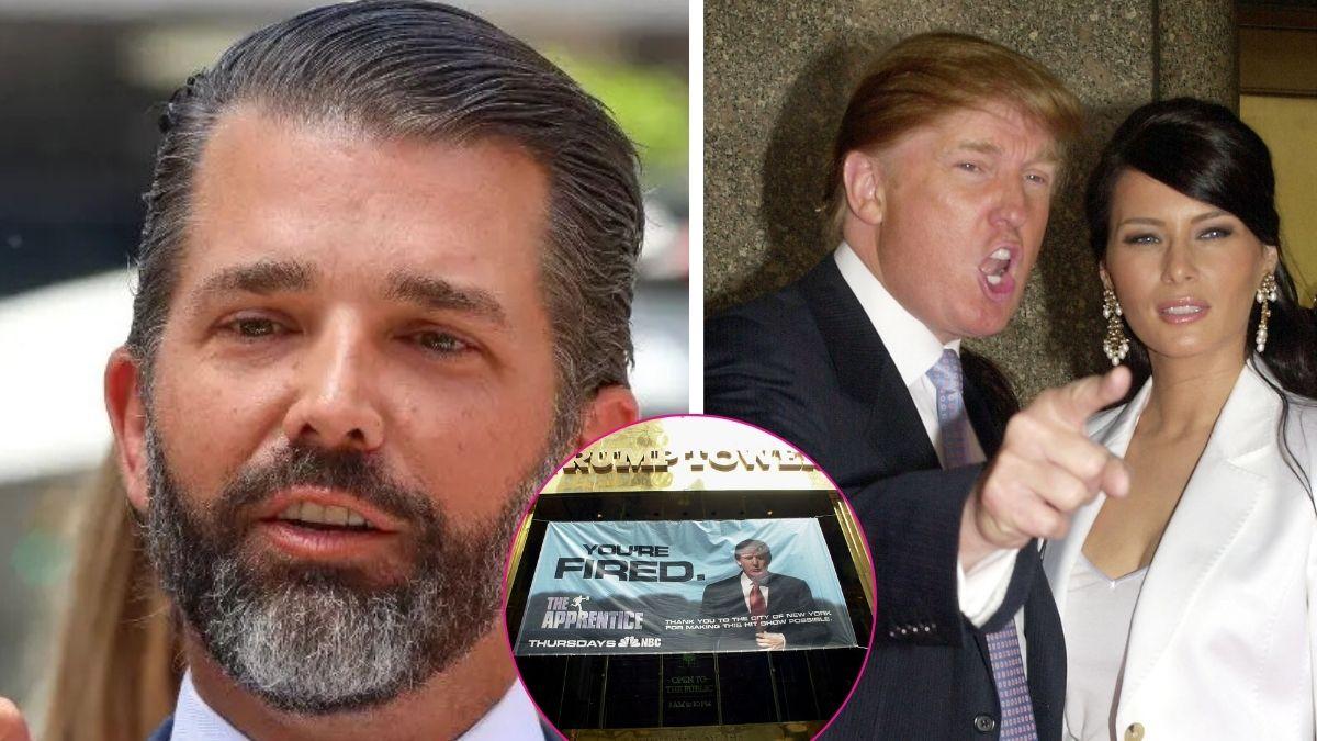 Composite photo of Donald Trump Jr., Donald Trump and Melania Trump
