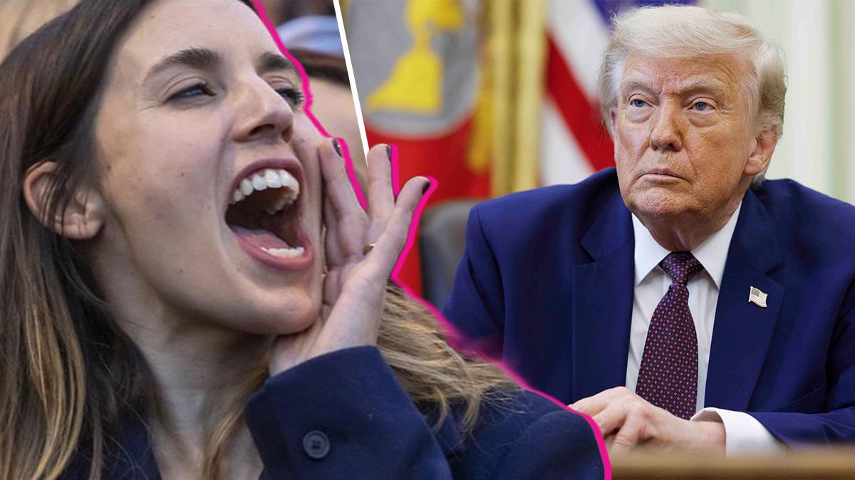 Composite photo of Irene Montero and Donald Trump.