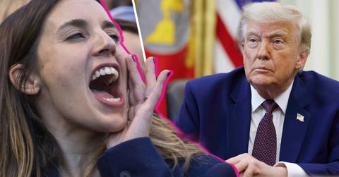 Composite photo of Irene Montero and Donald Trump.