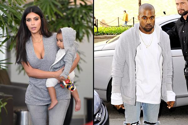 Kanye kim north grey sweatshirt