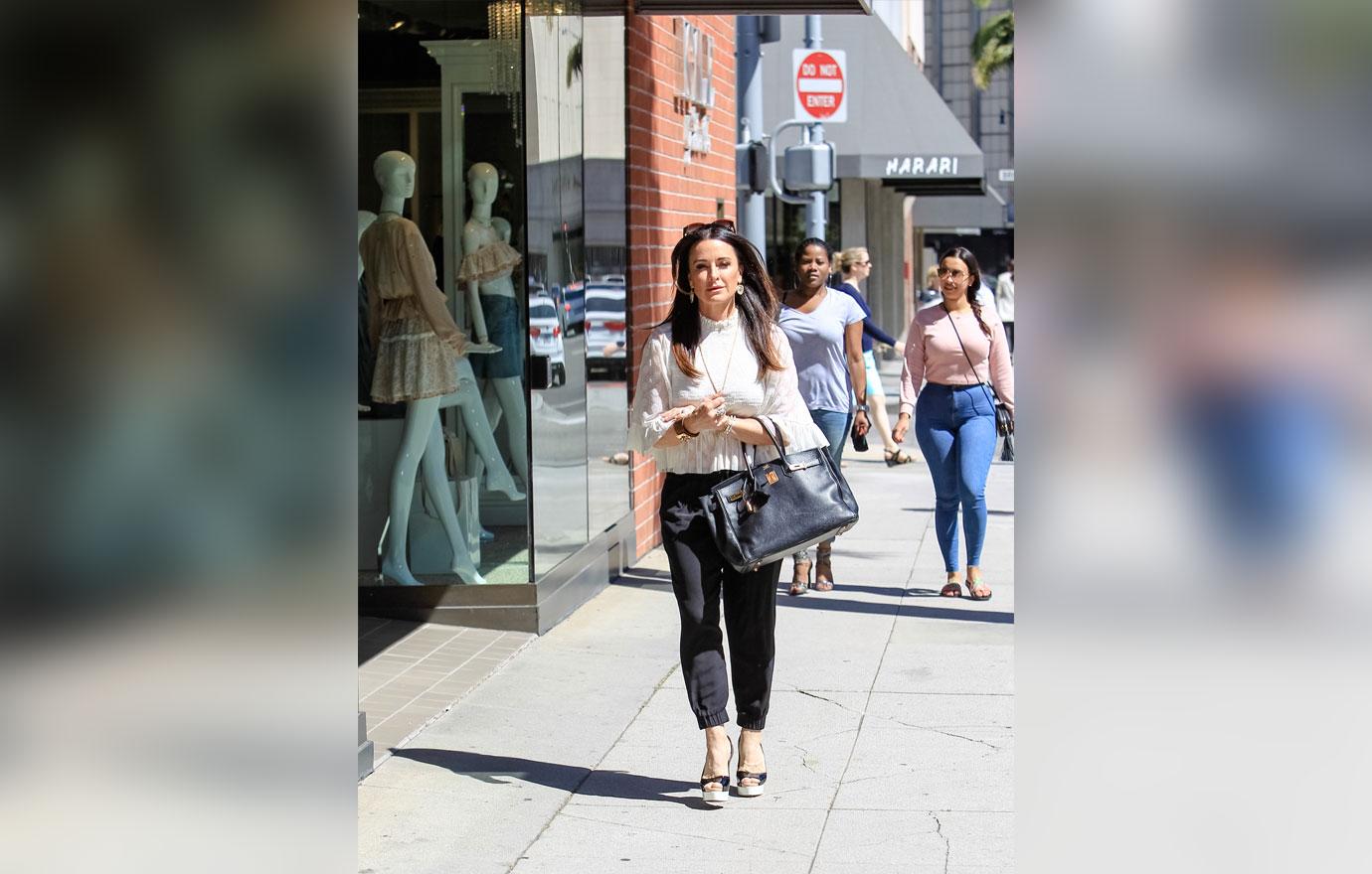 Kyle Richards is seen in Los Angeles, California.