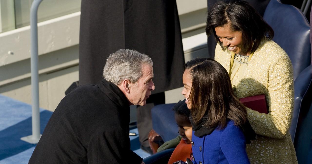 image of The rare bipartisanship between the former president and former first lady sparked nostalgic posts on social media.