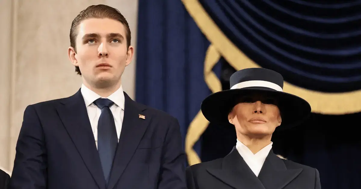 image of Donald Trump has referred to Barron as 'Melania's son' before. 