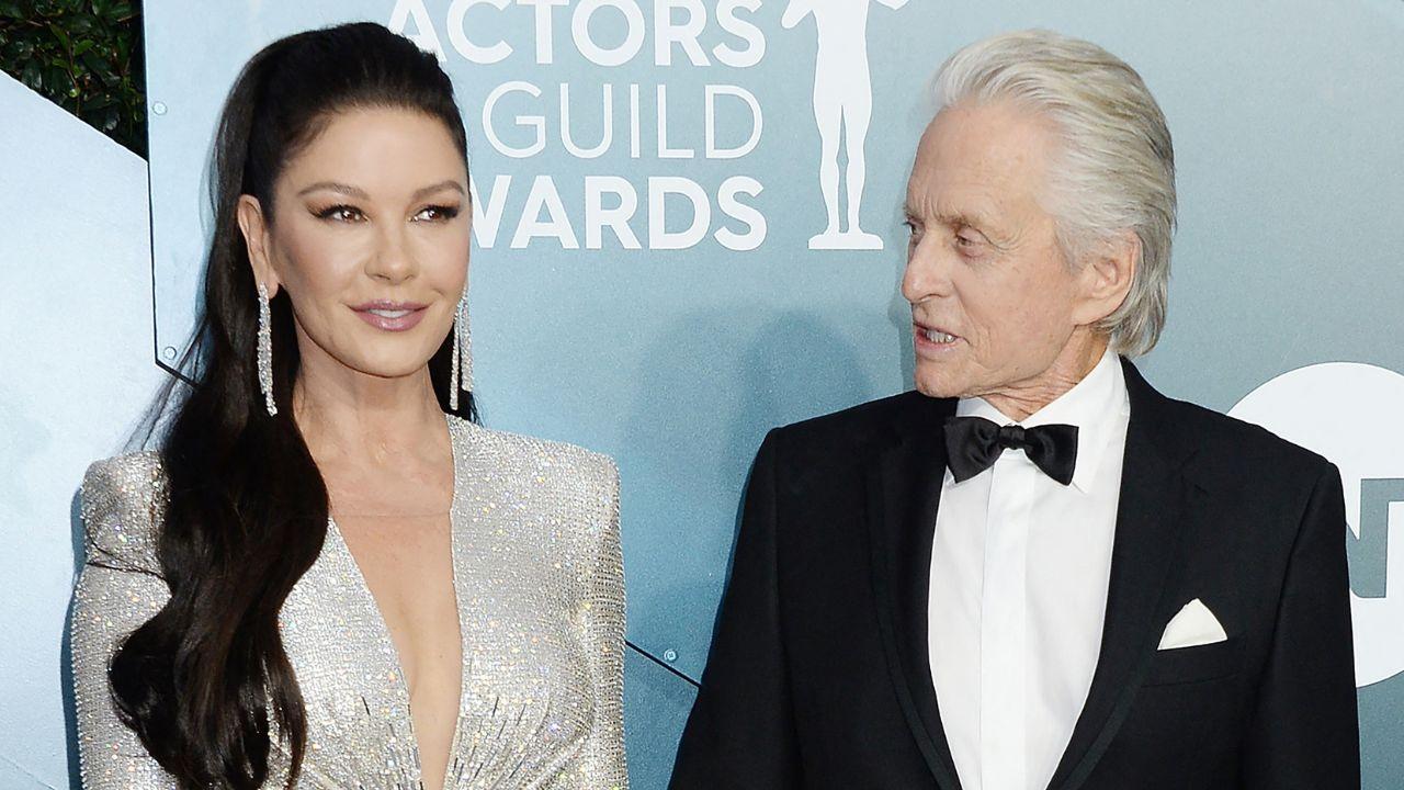 Image of Catherine Zeta-Jones and Michael Douglas.