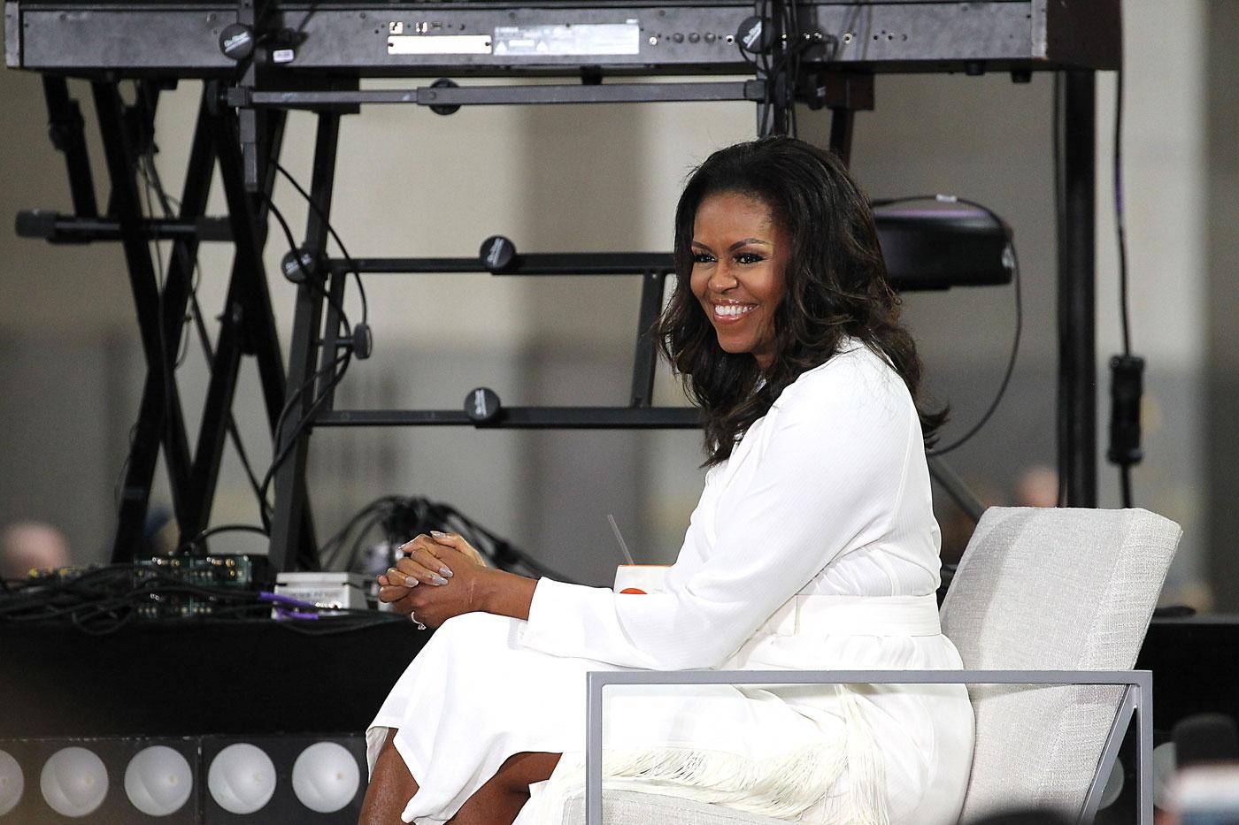 The Today Show Celebrates The International Day of the Girl in Rockefeller Center with Michelle Obama