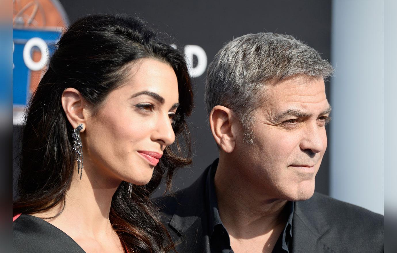 George amal clooney babies plane 5