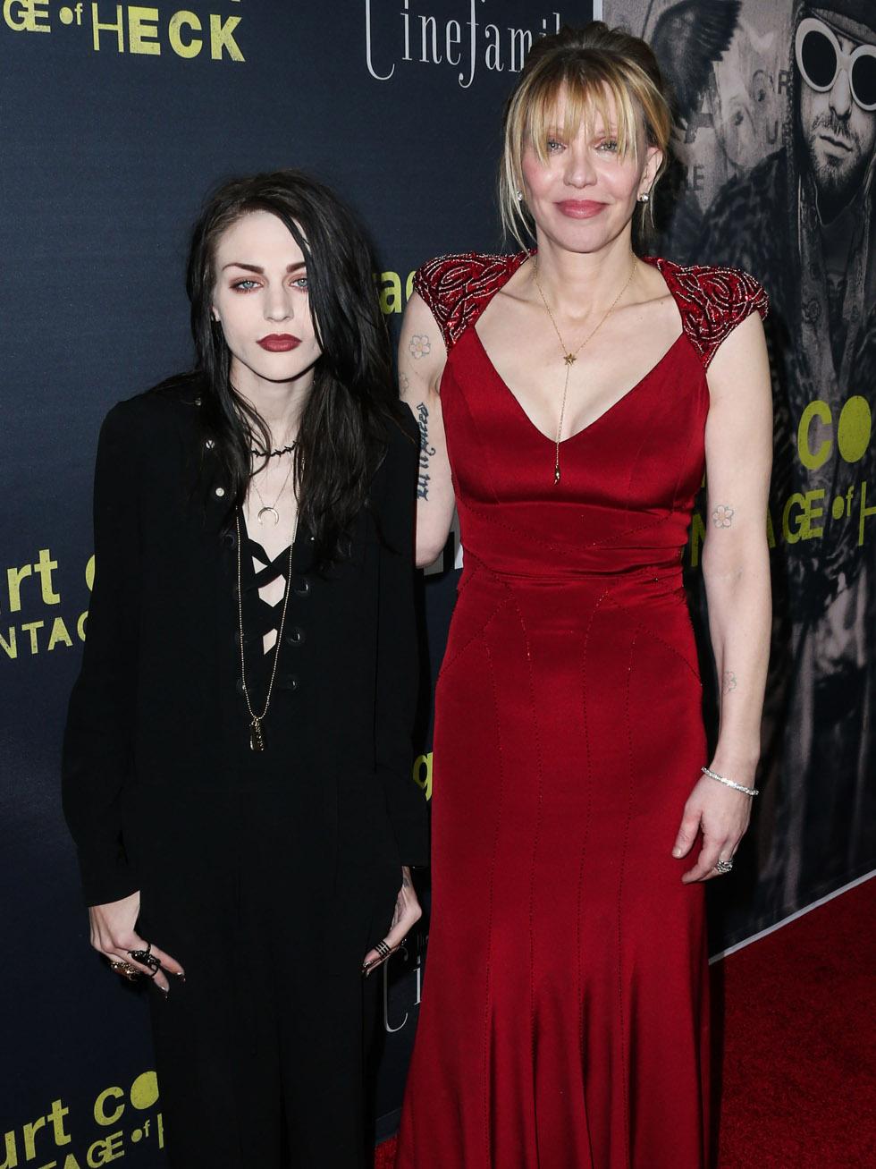 Frances Bean Cobain and Courtney Love arrive at the Los Angeles Premiere Of HBO Documentary Films&#8217; &#8216;Kurt Cobain: Montage Of Heck&#8217;