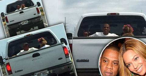 Beyonce jay z anniversary hawaii vacation pickup truck (2)