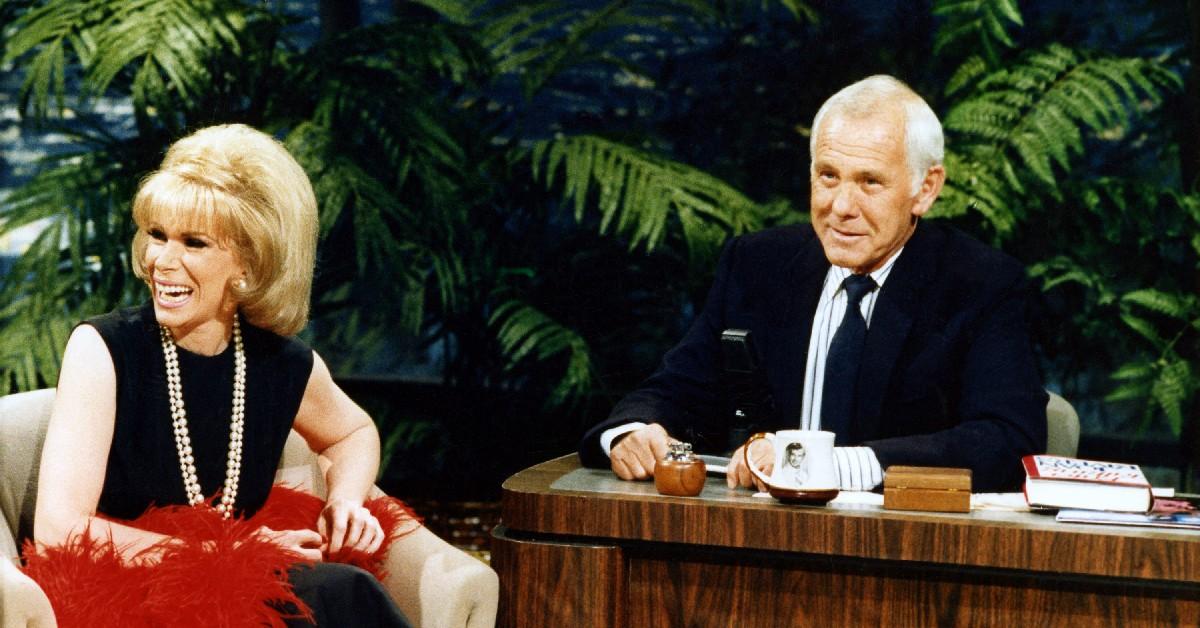 Photo of Johnny Carson and Joan Rivers.