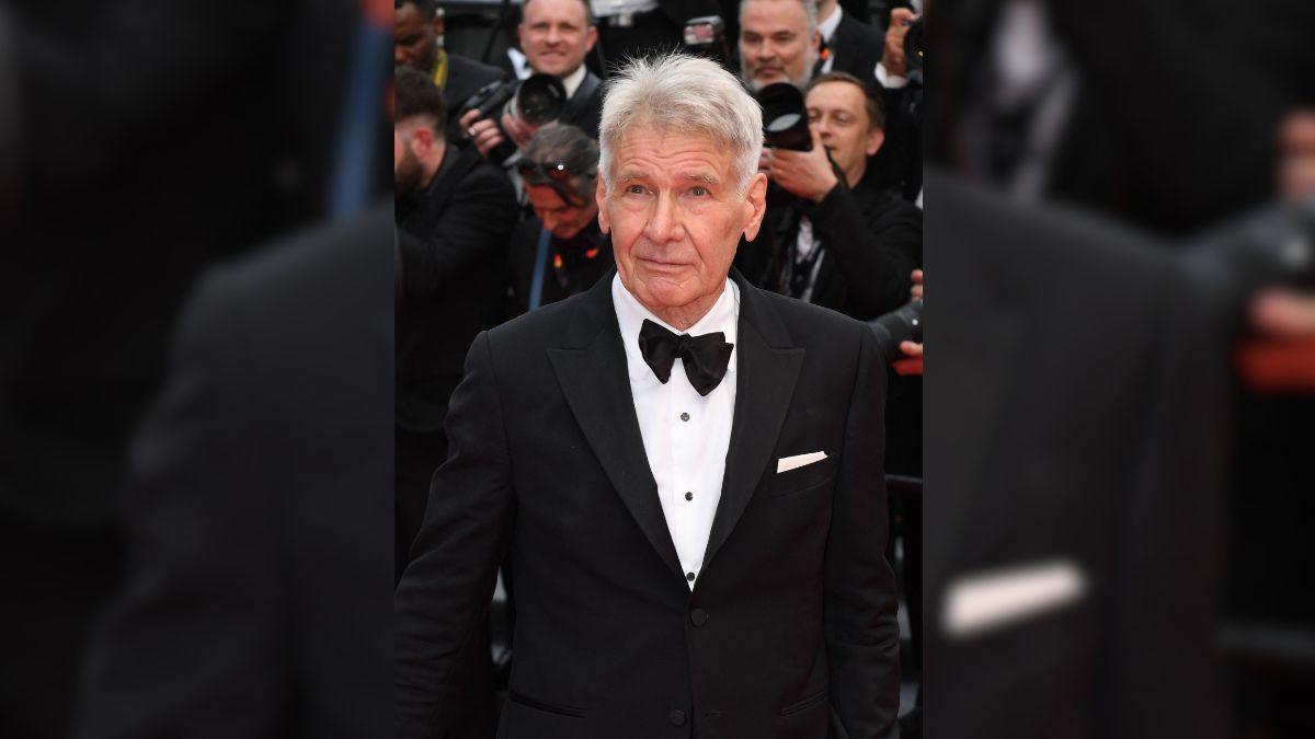 Image of Harrison Ford showed off his toned body while cycling through L.A. this past weekend.