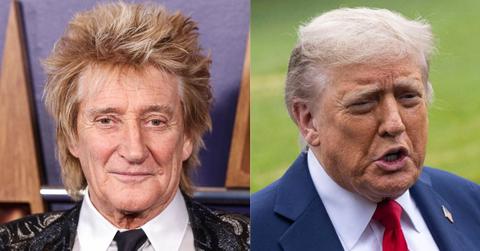 Composite Photo of Rod Stewart and Donald Trump