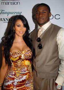 kim kardashian reggie bush beach