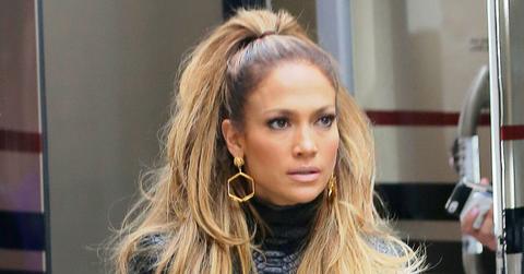 Jennifer Lopez looks stunning in black leather in NYC