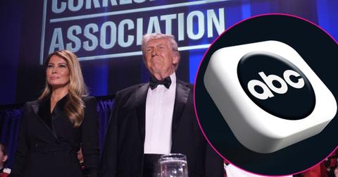 Composite photo of Donald Trump, Melania Trump and ABC logo.