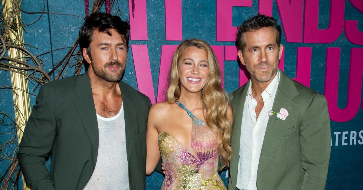 it ends with us brandon sklenar wearing same brooch justin baldoni feud blake lively