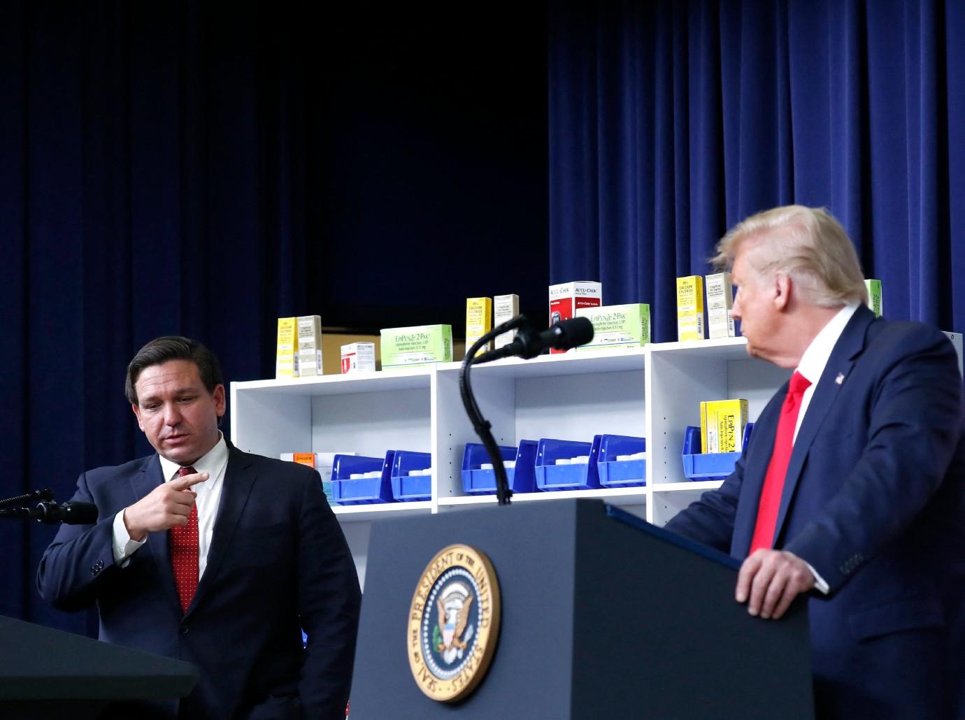 ron desantis acknowledges donald trump lost  election