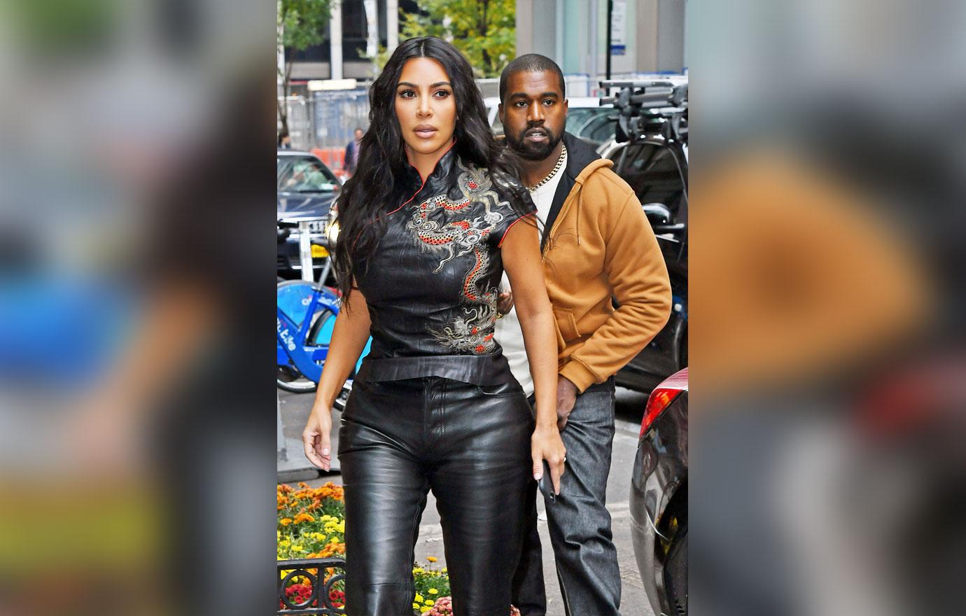 Kim and Kanye Walking