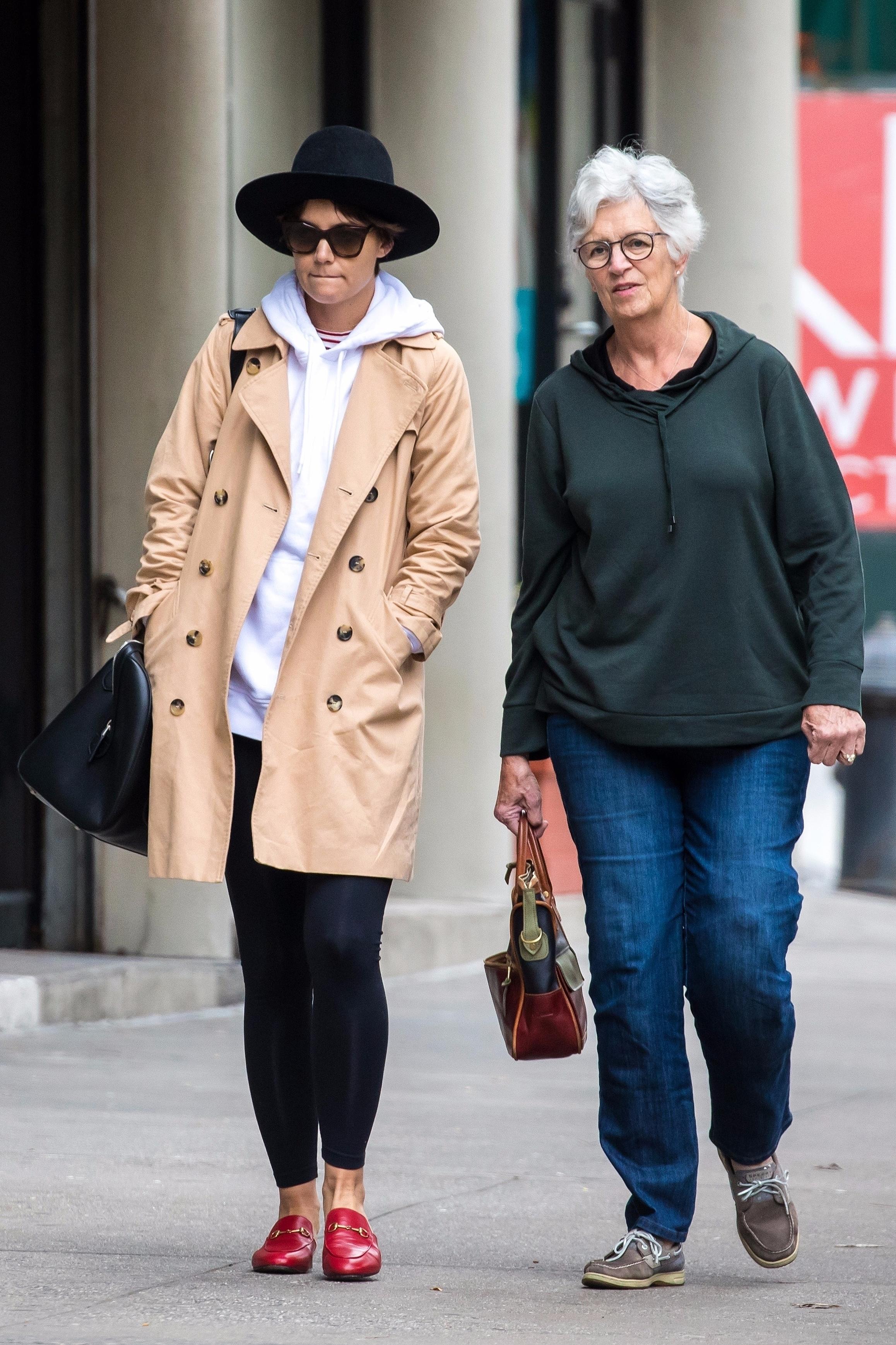 *EXCLUSIVE* Katie Holmes Takes a Stroll with her Mom in NYC