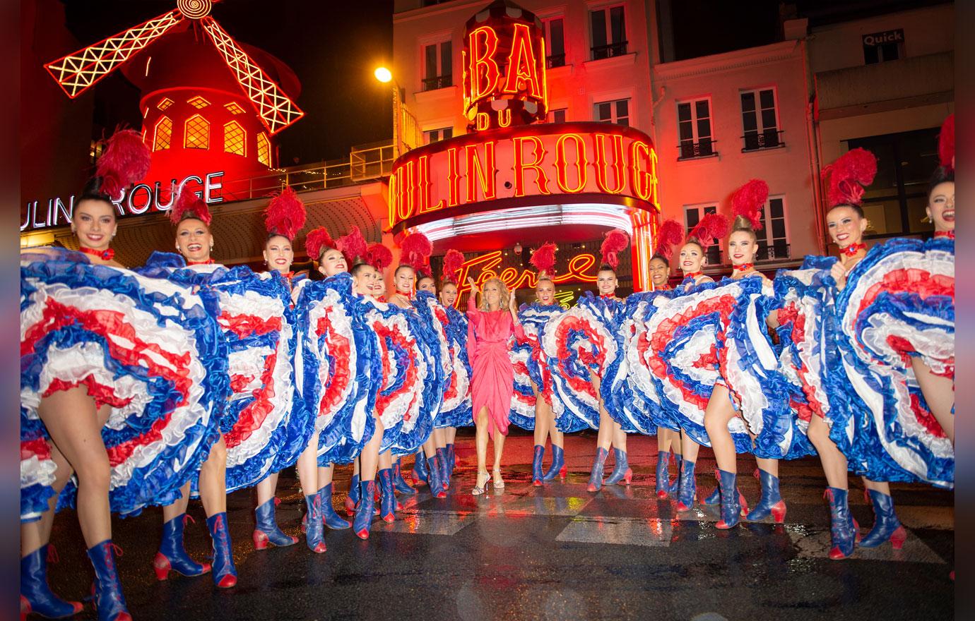 Celine Dion Visits The Moulin Rouge In Paris