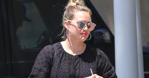 hilary duff sheer blouse