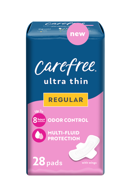 carefree ultra thin regular pads with wings