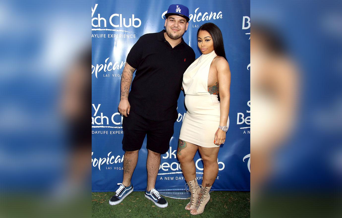 Rob Kardashian And Blac Chyna On Red Carpet