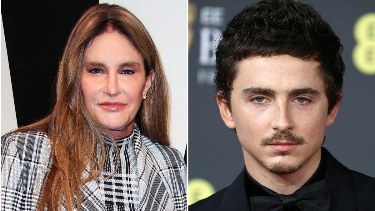 Photo of Caitlyn Jenner and Timothée Chalamet