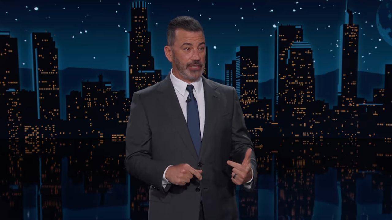 Image of Jimmy Kimmel appeared increasingly uncomfortable as the parody assistant praised him.
