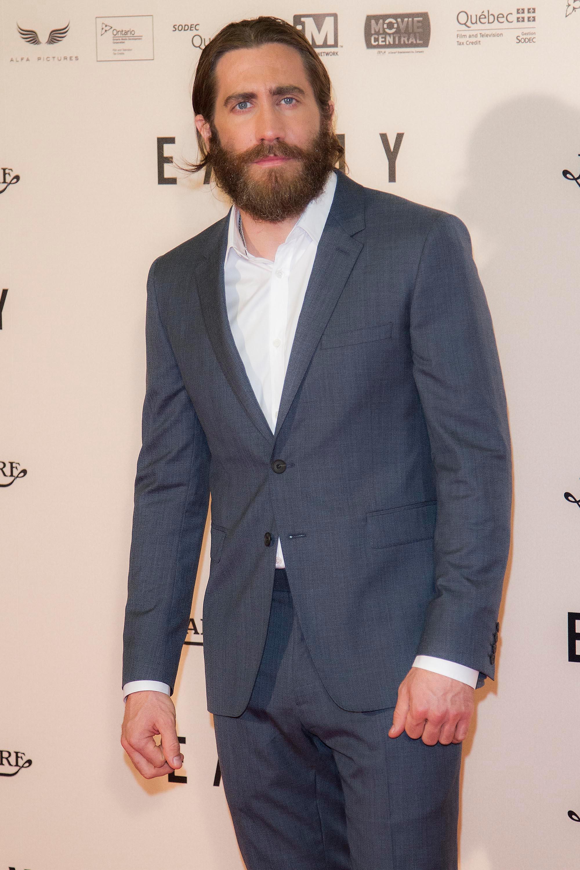 Jake Gyllenhal has attended the premiere of his upcoming film &#039;Enemy&#039; in Madrid