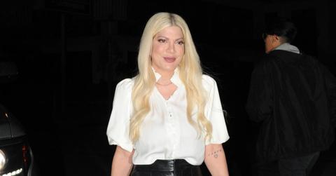 tori spelling evacuates rental home swat arrests neighbor hostage