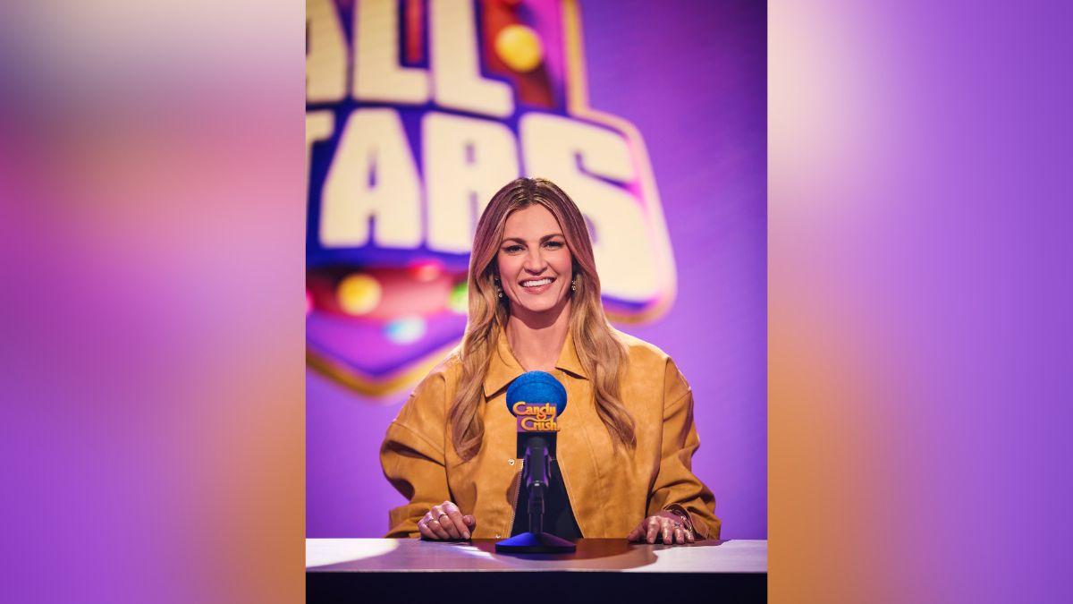 Image of Erin Andrews is partnering with Candy Crush. 