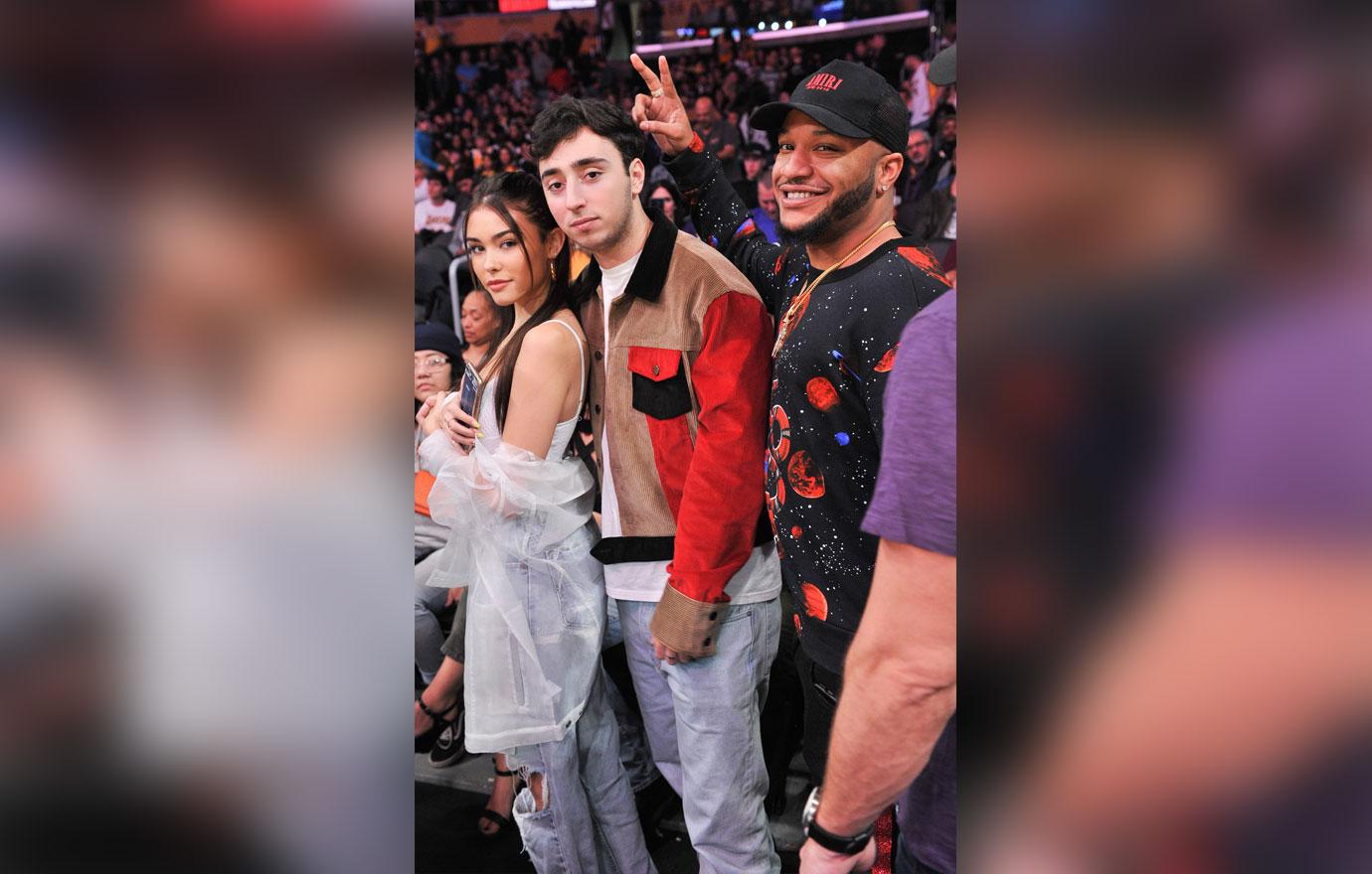 Celebrities At The Los Angeles Lakers Game