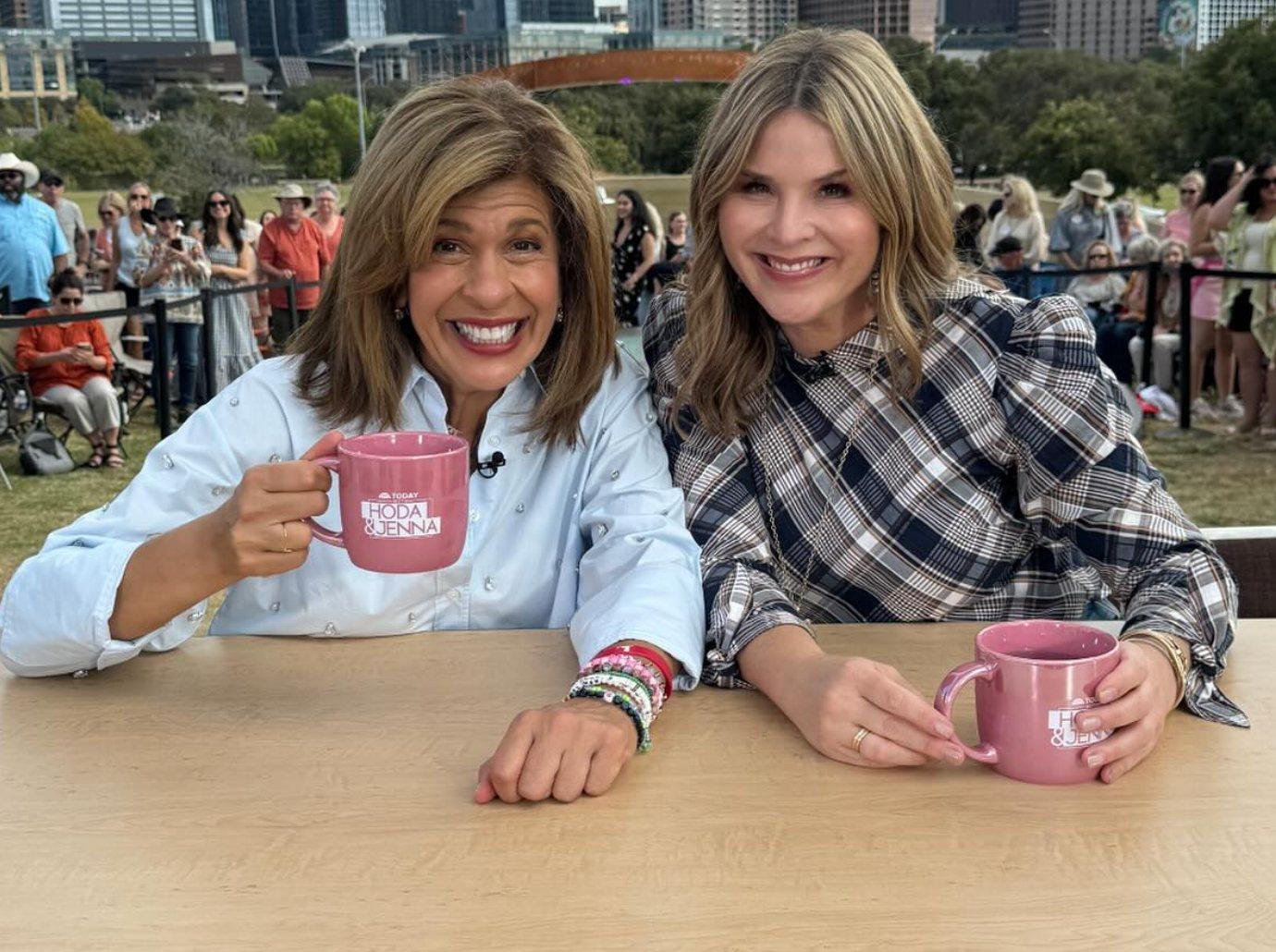 jenna bush hager shades kathie lee gifford drinking today morning