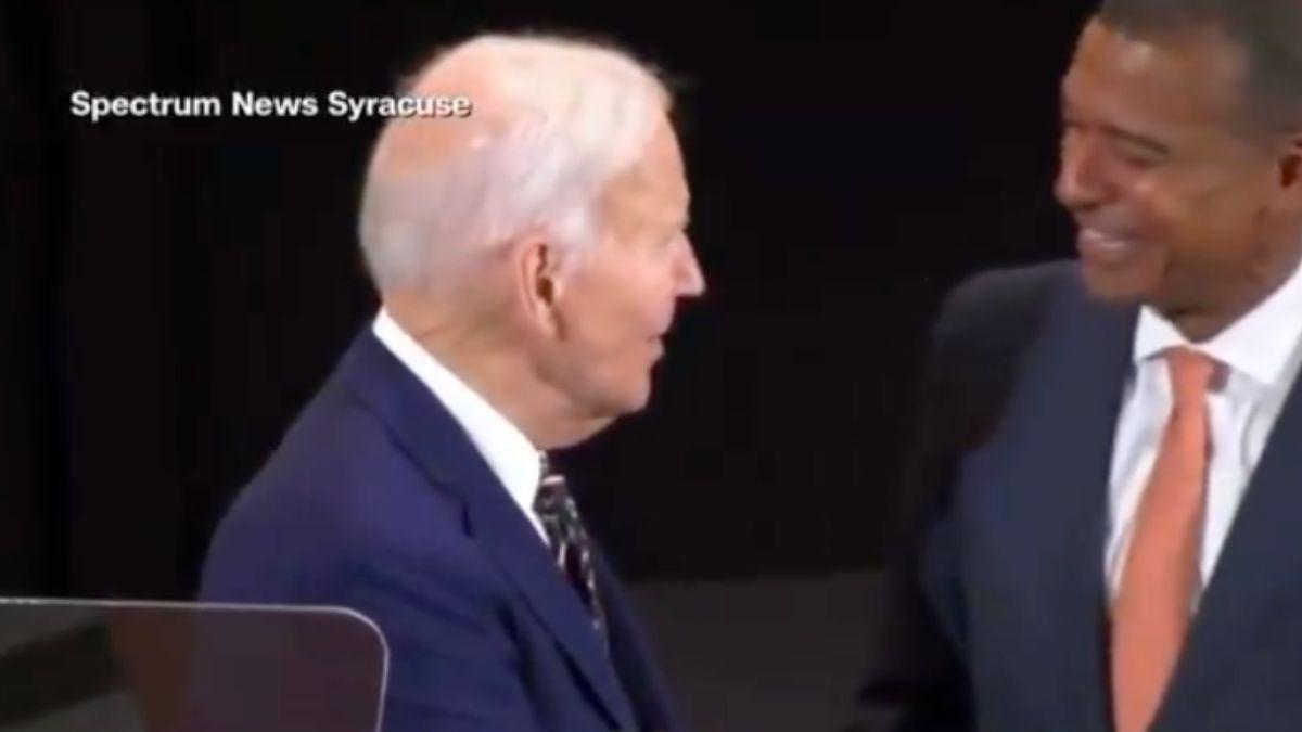 image of Joe Biden's speech went viral. 