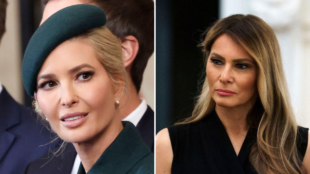 Split photo of Melania Trump & Ivanka Trump