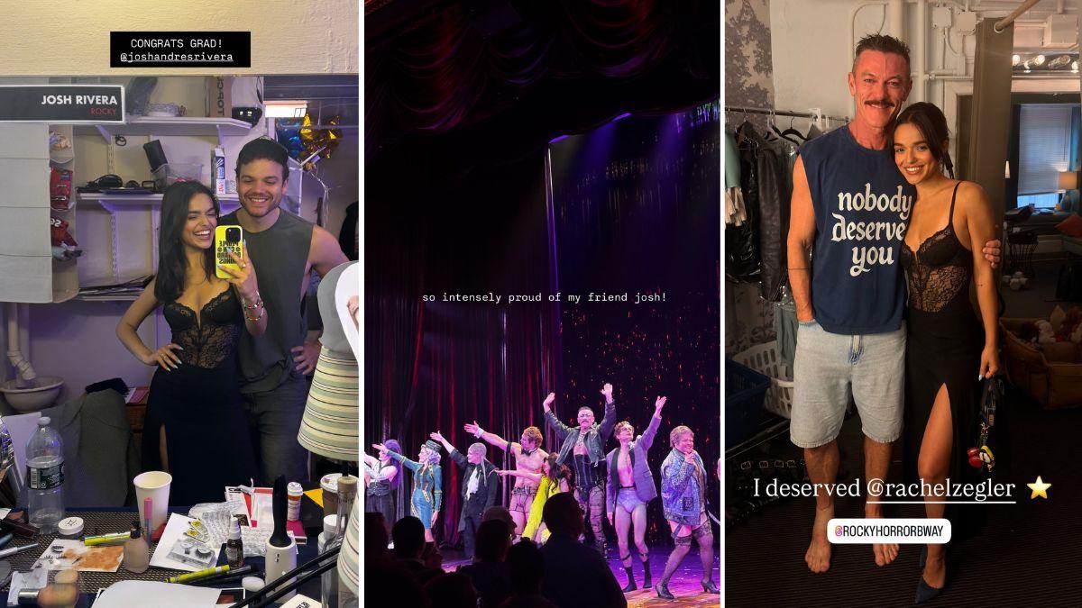Image of Rachel Zegler shared a backstage selfie with ex-boyfriend Josh Andres Rivera after attending his Broadway debut.
