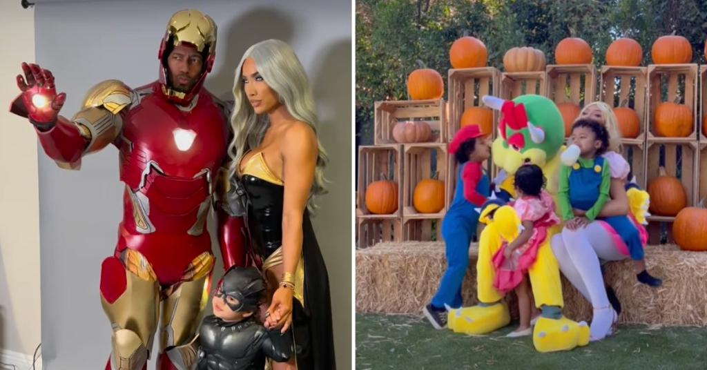 Nick Cannon Wears 4 Costumes To Celebrate Halloween With Kids Photos