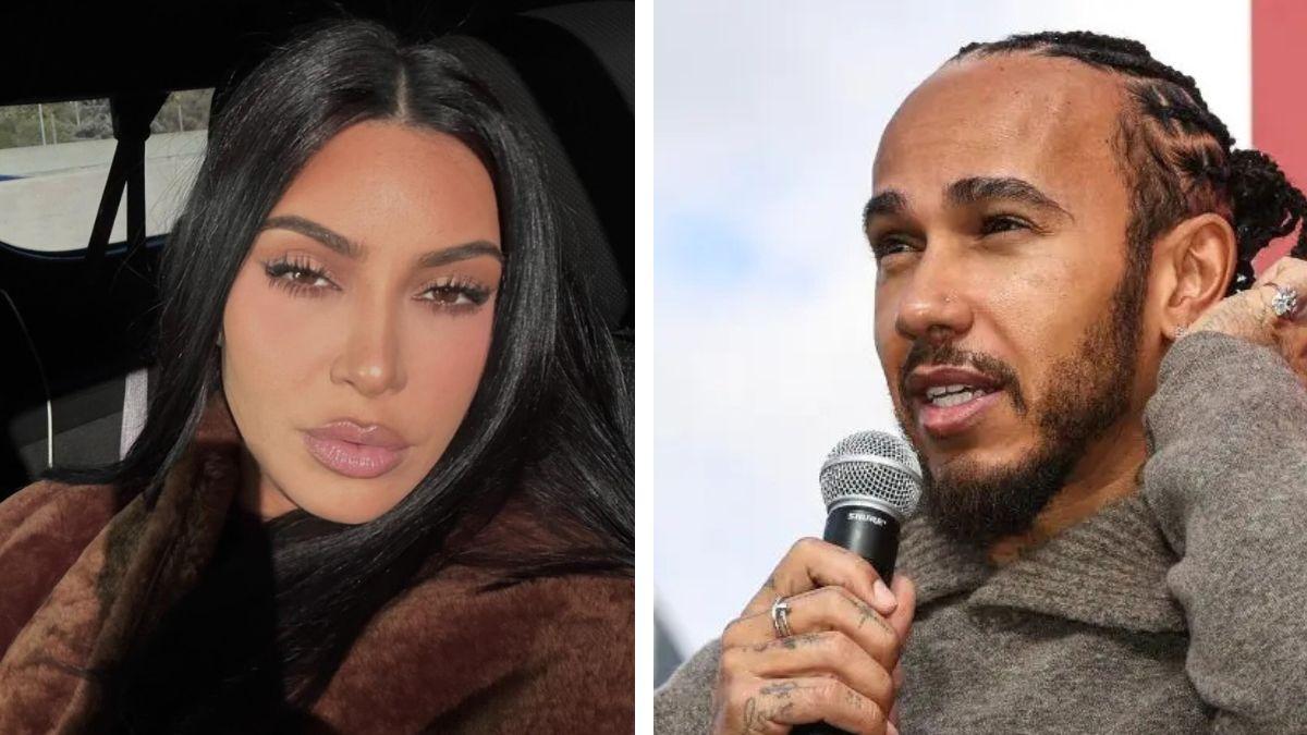 Split photo of Kim Kardashian