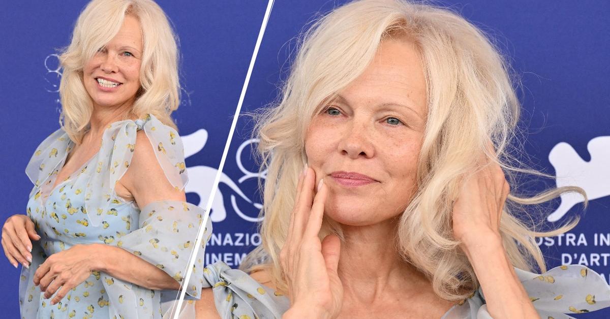 Pamela Anderson Shows Off Her Natural Look as She Stuns on Venice Film Festival Red Carpet: Photos