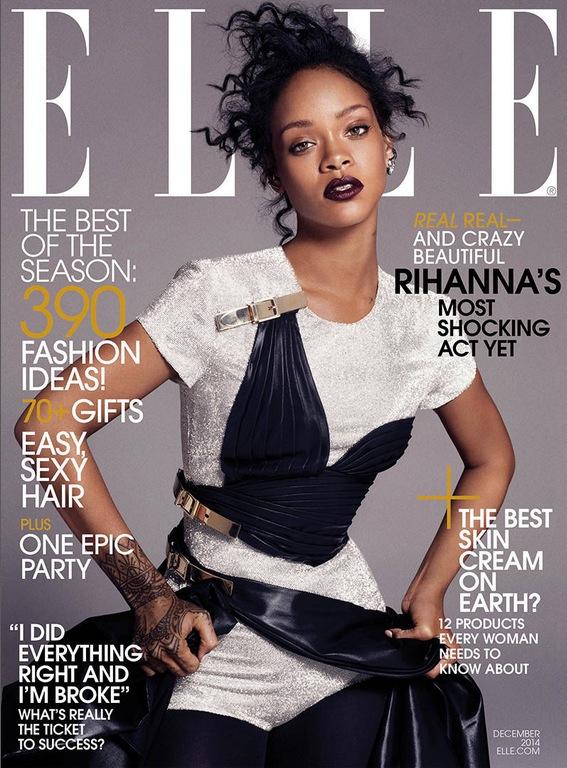 Rihanna Elle December 2014 Cover