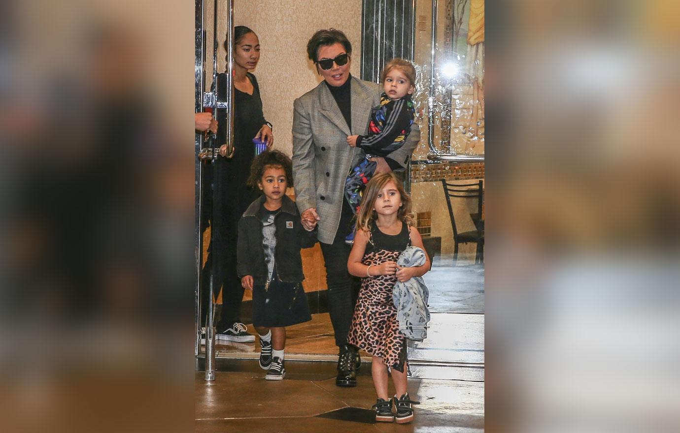 Kris Jenner takes her 2 year old grandson to the PG movie &#8216;Coco&#8217;