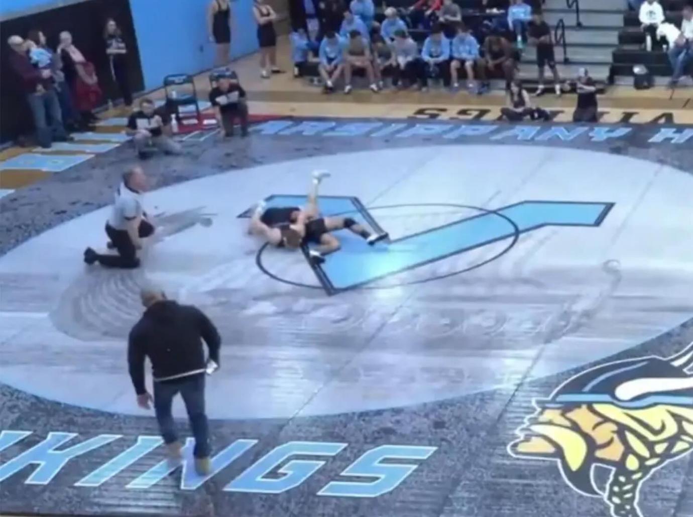 joe gorga ejected sons wrestling match storming mat