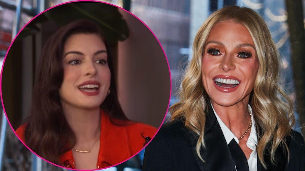 Composite photo of Anne Hathaway and Kelly Ripa.